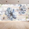 Self-adhesive artistic wall mural