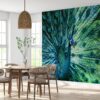 Colourful Peacock Theme Wallpaper Photo Wall Mural Wall UV Print Decal Wall Art Décor