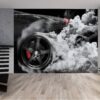 Dynamic supercar design on self-adhesive wallpaper