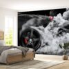 Supersport Car Burning Tyre Wallpaper Photo Wall Mural Wall UV Print Decal Wall Art Décor