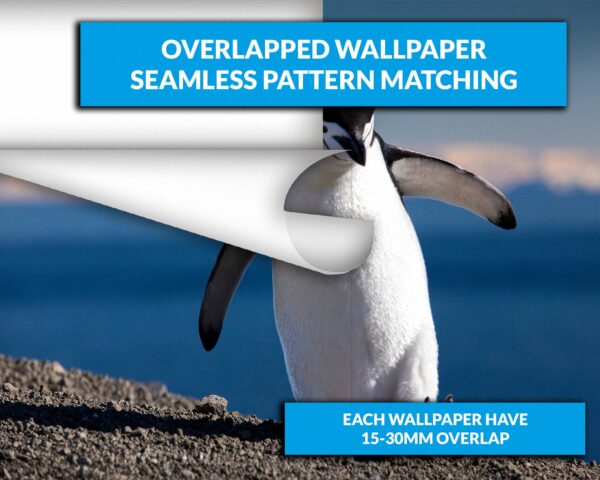 Waterproof penguin-themed wall paper