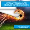 Fire Football Goal Wallpaper Photo Wall Mural Wall UV Print Decal Wall Art Décor