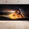 Wallpaper roll with diverse motorbike designs