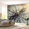Vintage Compass Theme Wallpaper Photo Wall Mural Wall UV Print Decal Wall Art Décor