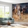 Waterproof horse-themed wall decor