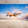 Massive Passenger Airplane Wallpaper Photo Wall Mural Wall UV Print Decal Wall Art Décor