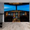 Airplane Cockpit Theme Wallpaper Photo Wall Mural Wall UV Print Decal Wall Art Décor