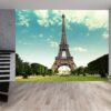 Eiffel Tower mural perfect for studies and vintage-themed rooms