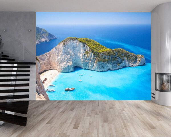 Zante Island Sunny View Wallpaper Photo Wall Mural Wall UV Print Decal Wall Art Décor