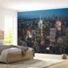 City at Night Landscape Wallpaper Photo Wall Mural Wall UV Print Decal Wall Art Décor