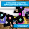 Vinyls Discs on Wall Wallpaper Photo Wall Mural Wall UV Print Decal Wall Art Décor