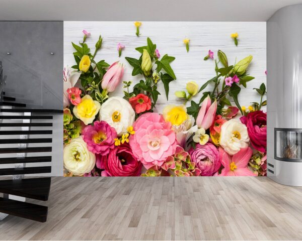 Rose Flower Nature Mix Wallpaper Photo Wall Mural Wall UV Print Decal Wall Art Décor