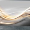 Modern gold waves design wall mural