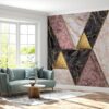 Marble Effect Peel and Stick Wallpaper - Removable Living Room Wallpaper with Stylish Wall Decoration