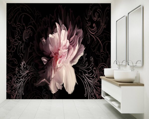 Beautiful Painted Flower Wallpaper Photo Wall Mural Wall UV Print Decal Wall Art Décor