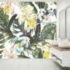 Summer Exotic Flowers Wallpaper Photo Wall Mural Wall UV Print Decal Wall Art Décor