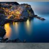 Manarola By night Italy Wallpaper Photo Wall Mural Wall UV Print Decal Wall Art Décor