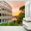 Colosseum at Sunset Time Wallpaper Photo Wall Mural Wall UV Print Decal Wall Art Décor