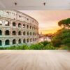 Colosseum at Sunset Time Wallpaper Photo Wall Mural Wall UV Print Decal Wall Art Décor