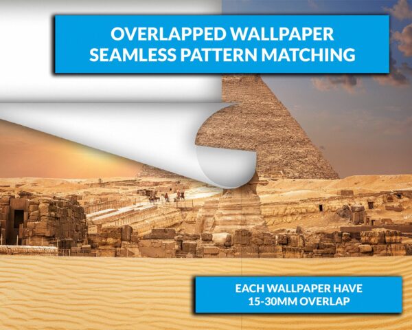 View on Sphinx and Pyramid Wallpaper Photo Wall Mural Wall UV Print Decal Wall Art Décor