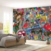 Graffiti Collage Art Street Wallpaper Photo Wall Mural Wall UV Print Decal Wall Art Décor