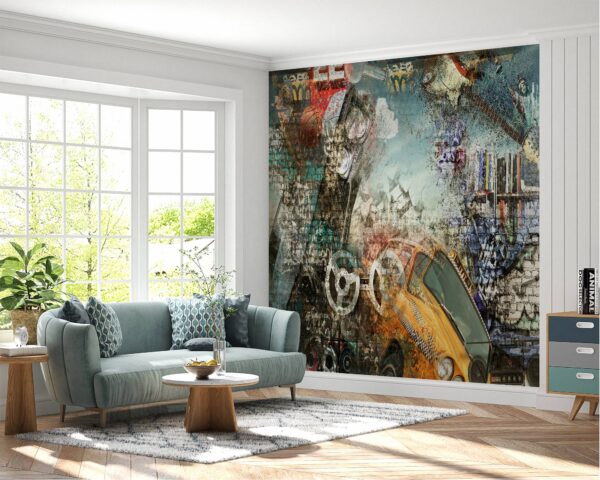 Self-adhesive wallpaper capturing the urban vibes of The Big Apple