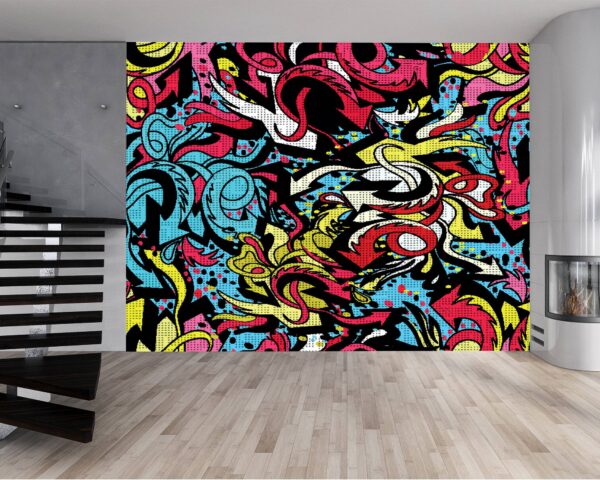 Collage Graffiti Street Wallpaper Photo Wall Mural Wall UV Print Decal Wall Art Décor