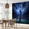 Football Player in the Stadium Wallpaper Photo Wall Mural Wall UV Print Decal Wall Art Décor