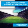 Illuminated Rugby Stadium Wallpaper Photo Wall Mural Wall UV Print Decal Wall Art Décor