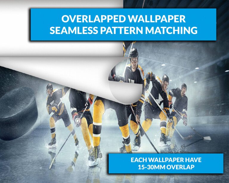 Ice Hockey Team in Action Wallpaper Photo Wall Mural Wall UV Print Decal Wall Art Décor