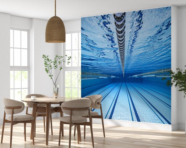 Swimming Pool Underwater View Wallpaper Photo Wall Mural Wall UV Print Decal Wall Art Décor