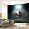 Football Ball in Action Wallpaper Photo Wall Mural Wall UV Print Decal Wall Art Décor