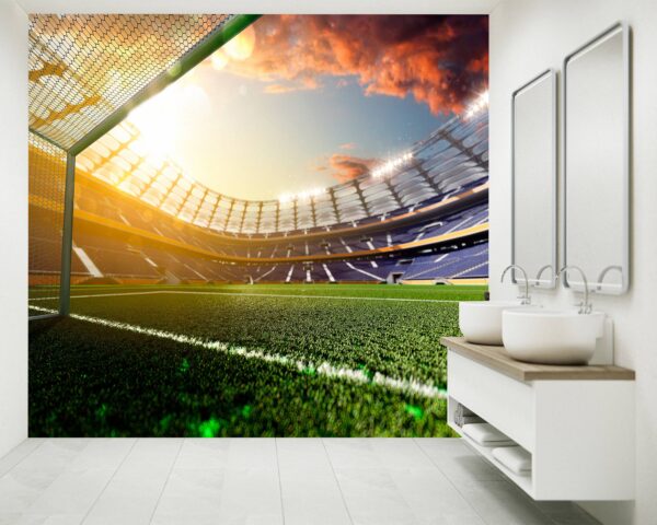 Stadium Football in day Wallpaper Photo Wall Mural Wall UV Print Decal Wall Art Décor