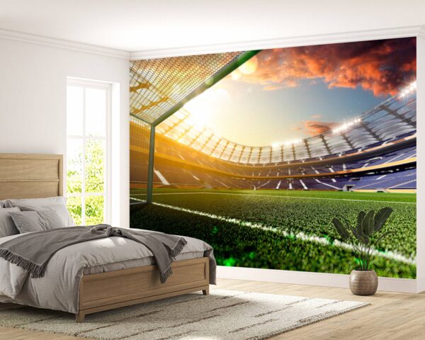 Stadium Football in day Wallpaper Photo Wall Mural Wall UV Print Decal Wall Art Décor