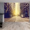 City street and taxis mural perfect for urban-themed offices and living rooms