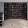 Living room adorned with a personal library design