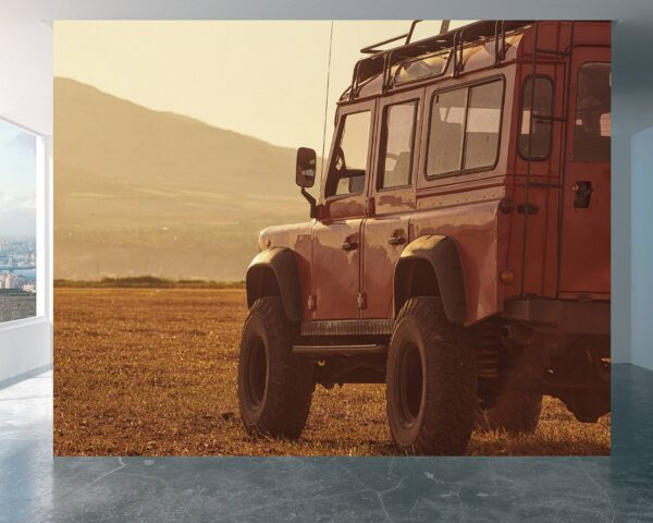 4x4 Jeep Sunset Off-road Wallpaper Photo Wall Mural Wall UV Print Decal Wall Art Décor