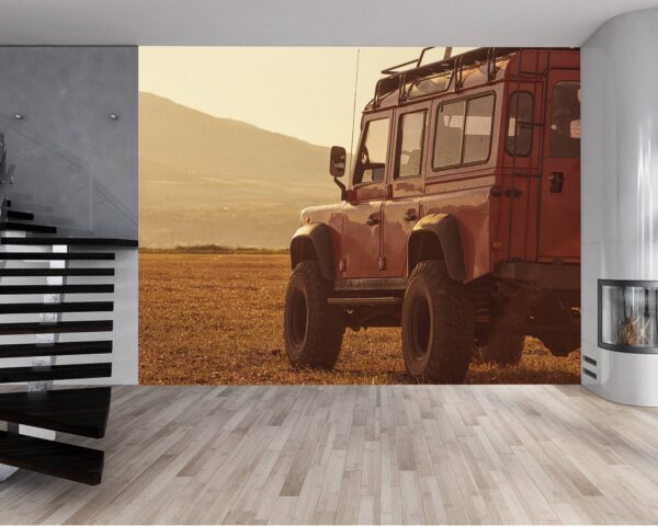 4x4 Jeep Sunset Off-road Wallpaper Photo Wall Mural Wall UV Print Decal Wall Art Décor