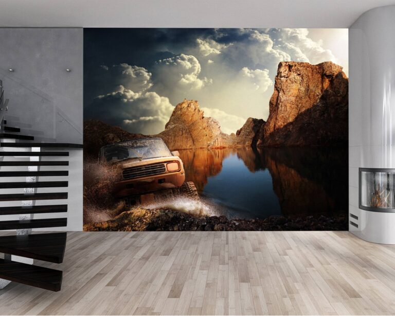 4x4 Offroad Drive Nature Wallpaper Photo Wall Mural Wall UV Print Decal Wall Art Décor