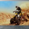 Quad Offroad Drive Dust Desert Wallpaper Photo Wall Mural Wall UV Print Decal Wall Art Décor