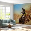 Mural roll showcasing vibrant quad biking scenes