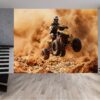 Dynamic quad offroad design on self-adhesive wallpaper