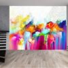 Abstract Flowers Wallpaper Photo Wall Mural Wall UV Print Decal Wall Art Décor