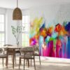 Abstract Flowers Wallpaper Photo Wall Mural Wall UV Print Decal Wall Art Décor