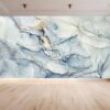 Light Blue Marble Wallpaper - Self Adhesive Wallpaper, Wall Office Decor, Marble Wall Design, Wall Decoration, Removable Wallpaper