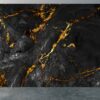 Black Marble Wallpaper - Peel and Stick Wallpaper, Office Wall Art, Marble Wall Design, Wall Decor, Removable Wallpaper