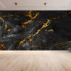 Black Marble Wallpaper - Peel and Stick Wallpaper, Office Wall Art, Marble Wall Design, Wall Decor, Removable Wallpaper