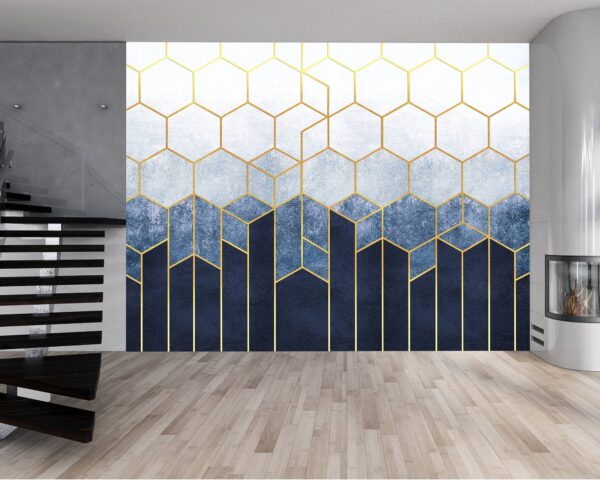 Abstract Tiles Effect Wallpaper Photo Wall Mural Wall UV Print Decal Wall Art Décor