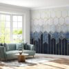 Self-adhesive wallpaper showcasing intricate tile patterns