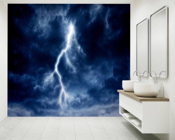 Sky Lightning Wallpaper Photo Wall Mural Wall UV Print Decal Wall Art Décor